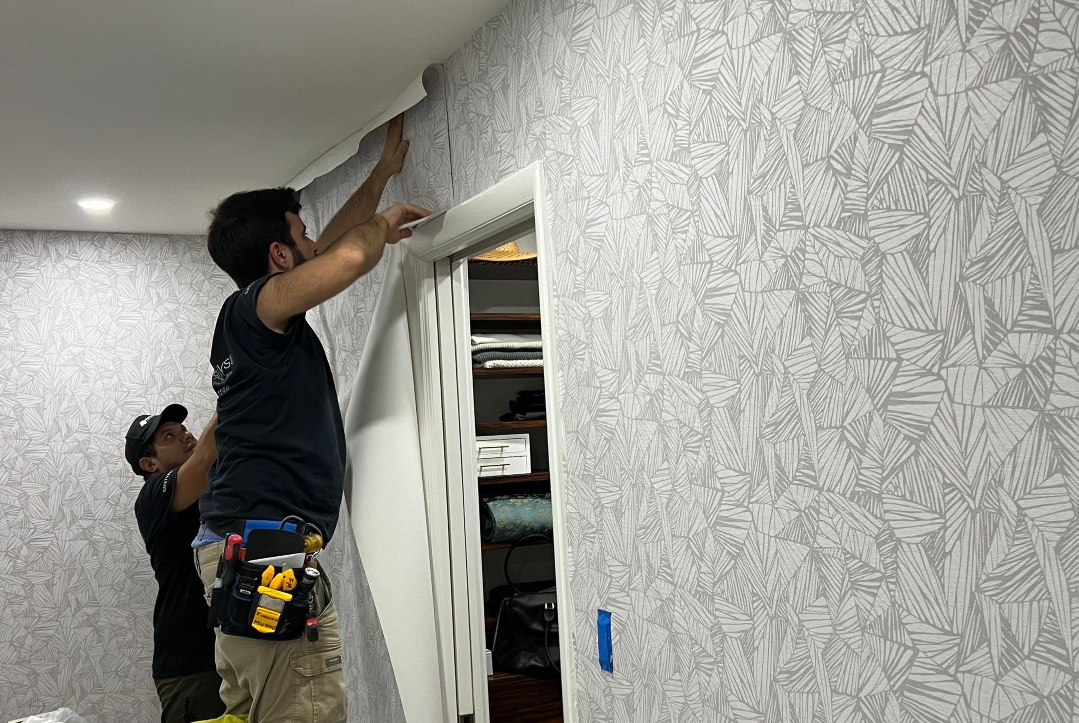 Professional wallpaper installation