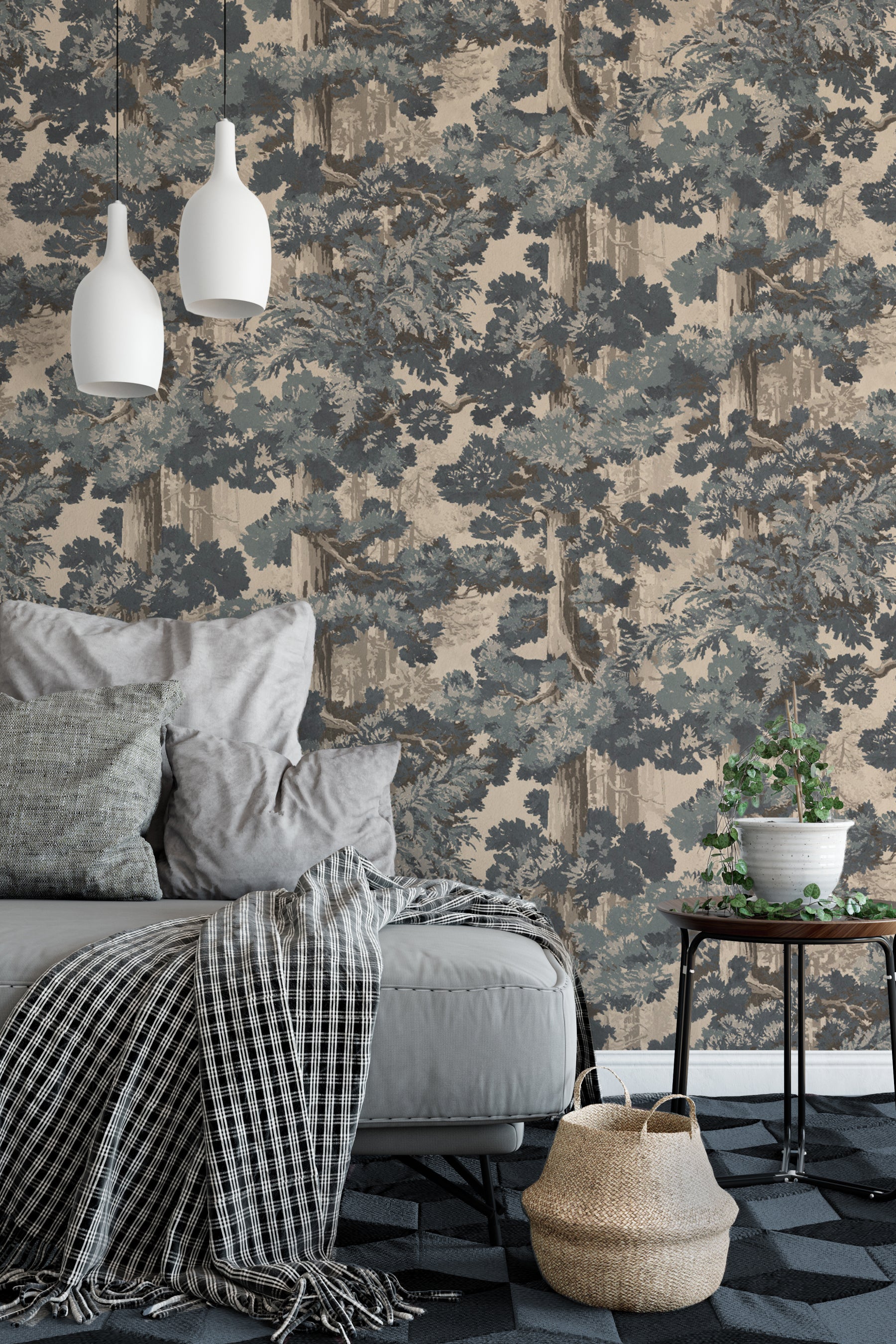 Modern wallpaper installation